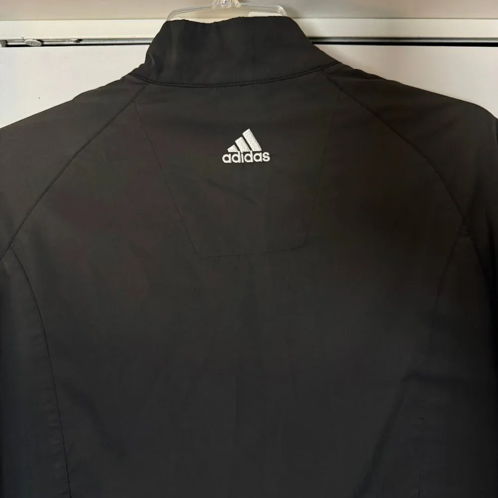 Adidas Pullover Jacket Men's XL Grey Rock Golf Club Logo 1/2 Zip Windbreaker - Picture 5 of 13